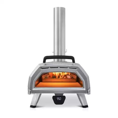 Ooni Karu 16 Multi-Fuel Outdoor Pizza Oven Wood and Gas Fired Oven Outdoor Cooking Pizza Oven Fire and Stonebaked Pizza Oven for Authentic Homemade Pizzas Dual Fuel Piz...