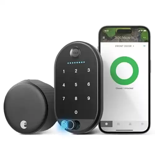 Yale August Wi-Fi Smart Lock with Keypad Touch in Black