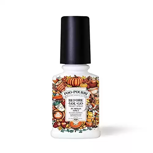 Poo-Pourri Before-You-Go Toilet Spray, Pumpkin Spice, 2 Fl Oz Buttery Pumpkin, Cinnamon and Brown Sugar