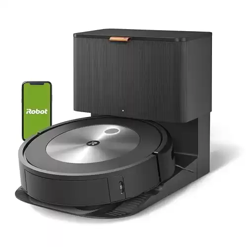 iRobot Roomba j7+ (7550) Self-Emptying Robot Vacuum Uses PrecisionVision Navigation to Identify & Avoid Objects Like Socks, Shoes, & Pet Waste, Smart Mapping, Self-Empty for Up to 60 Days