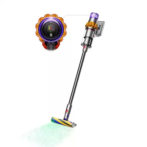 Dyson V15 Detect Cordless Vacuum Cleaner, Multicolor, 10.5 L x 9.8 W x 49.6 H