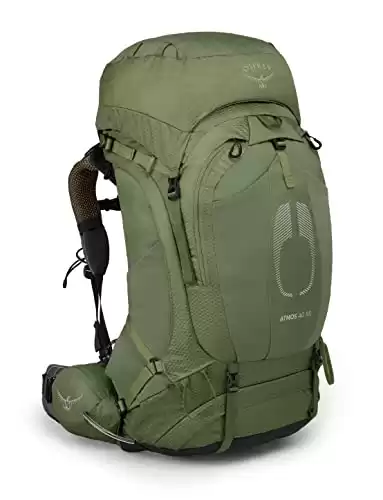 Osprey Atmos AG 65L Men s Backpacking Backpack, Mythical Green, L/XL