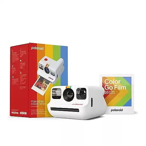 Polaroid Go Generation 2 Mini Instant Camera + Film Bundle (16 Photos Included) White (6282)