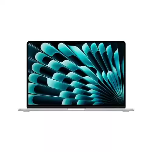 Apple 2024 MacBook Air 15-inch Laptop with M3 chip: Built for Apple Intelligence, 15.3-inch Liquid Retina Display, 8GB Unified Memory, 512GB SSD Storage, Backlit Keyboard, Touch ID; Silver