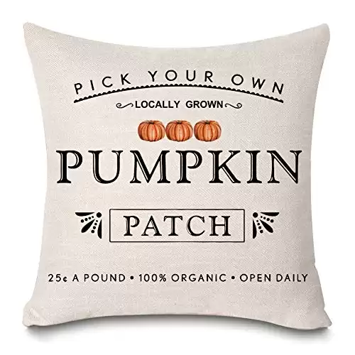 Kithomer Fall Pumpkin Patch Throw Pillow Covers Autumn Harvest Pillow Case