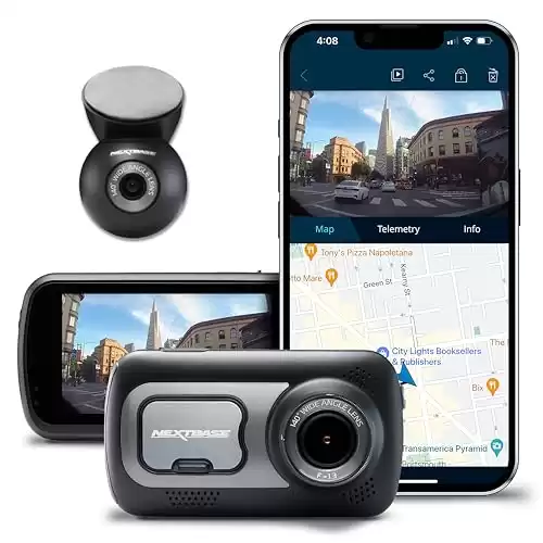 Nextbase 522GW Dash Cam Front and Rear Cam w/App