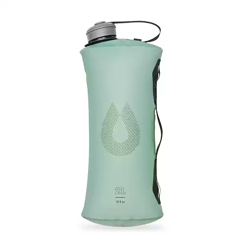 Hydrapak Seeker - Collapsible Water Storage (2L/70oz) - BPA & PVC Free Camping Hydration Reservoir Bag - Sutro Green